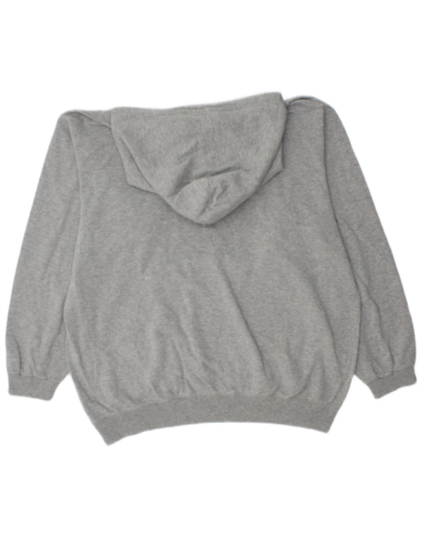 Champion Mens Graphic Hoodie Jumper Large Grey Flecked Cotton