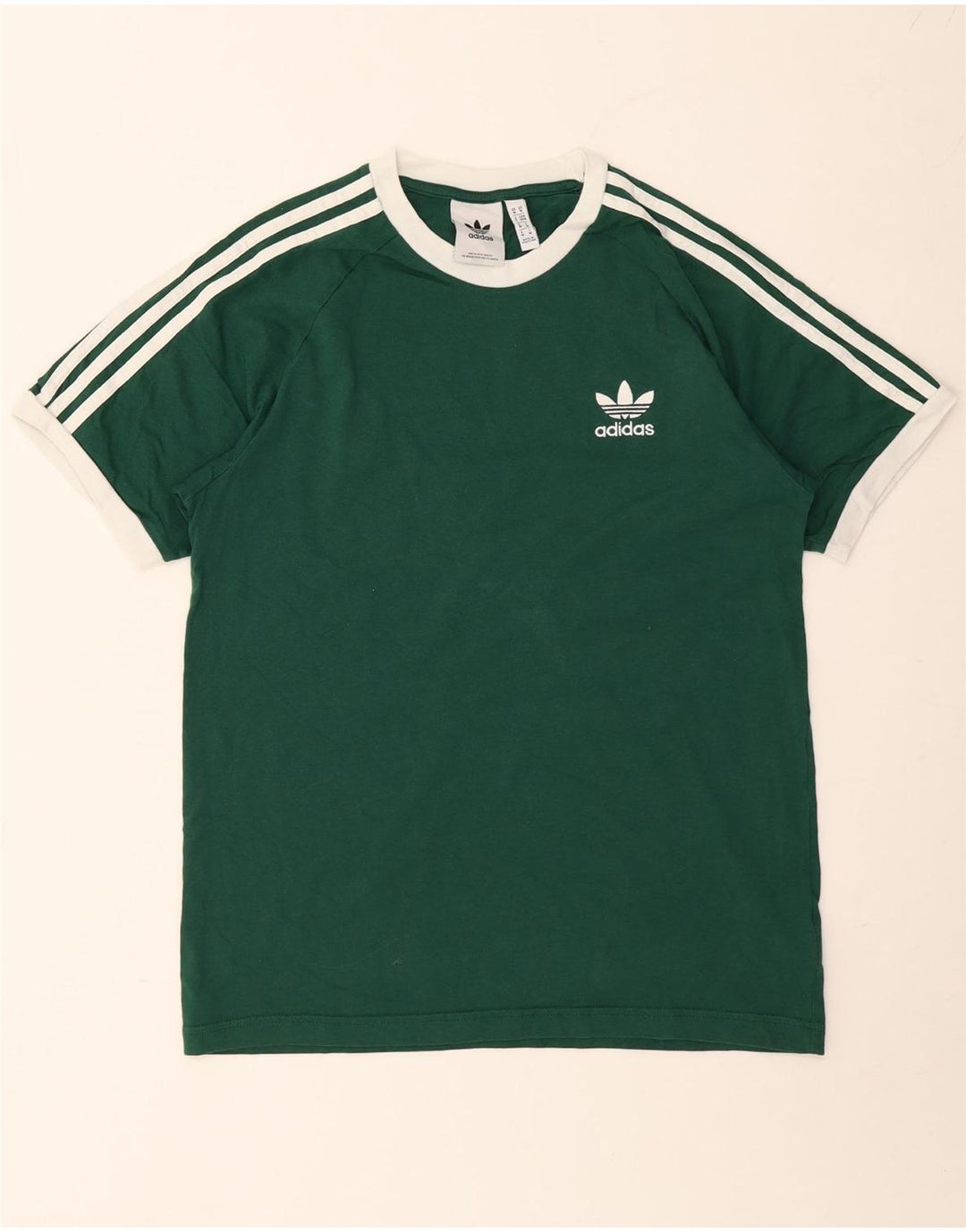 ADIDAS Mens T-Shirt Top Medium Green Cotton