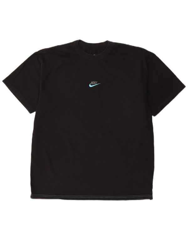 Nike Mens T-Shirt Top Medium Black Cotton