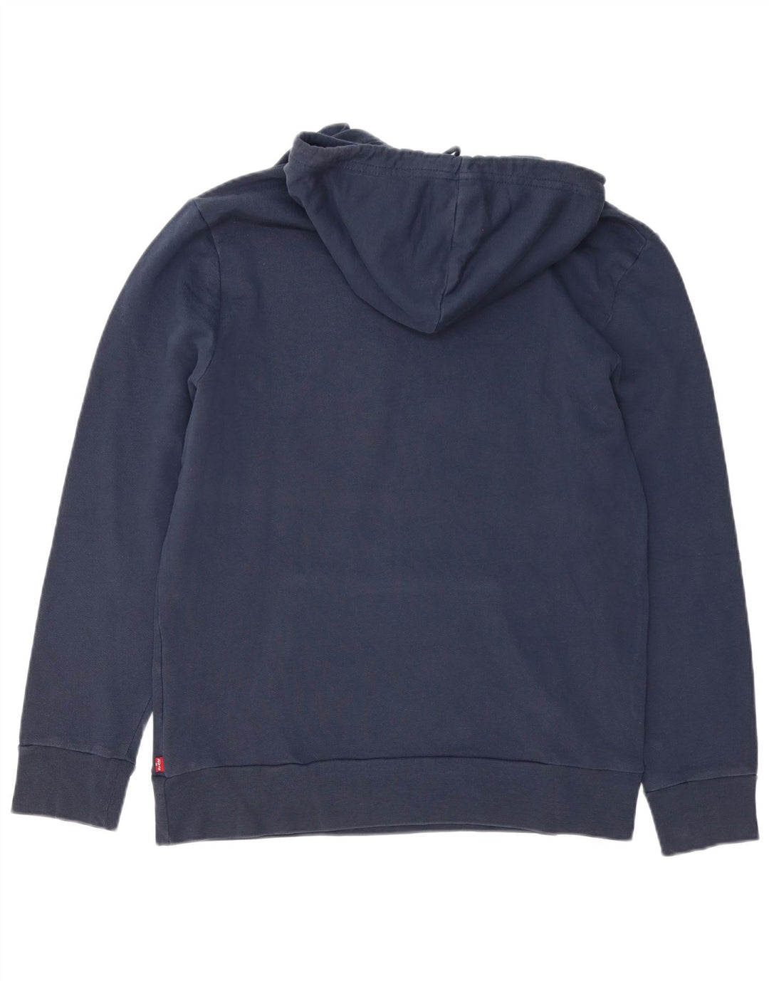 Levi's Mens Graphic Hoodie Jumper Large Navy Blue Cotton