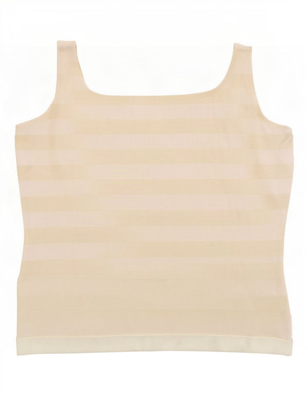 Marina Yachting Womens Crop Cami Top UK 18 XL Yellow Striped