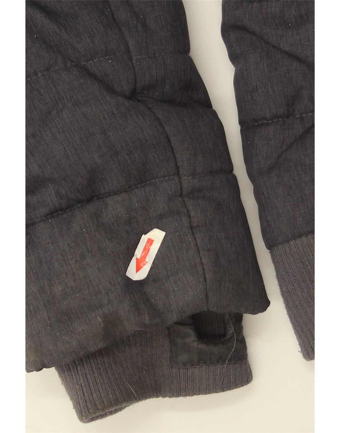 Superdry Womens Hooded Padded Jacket UK 12 Medium Navy Blue Polyester
