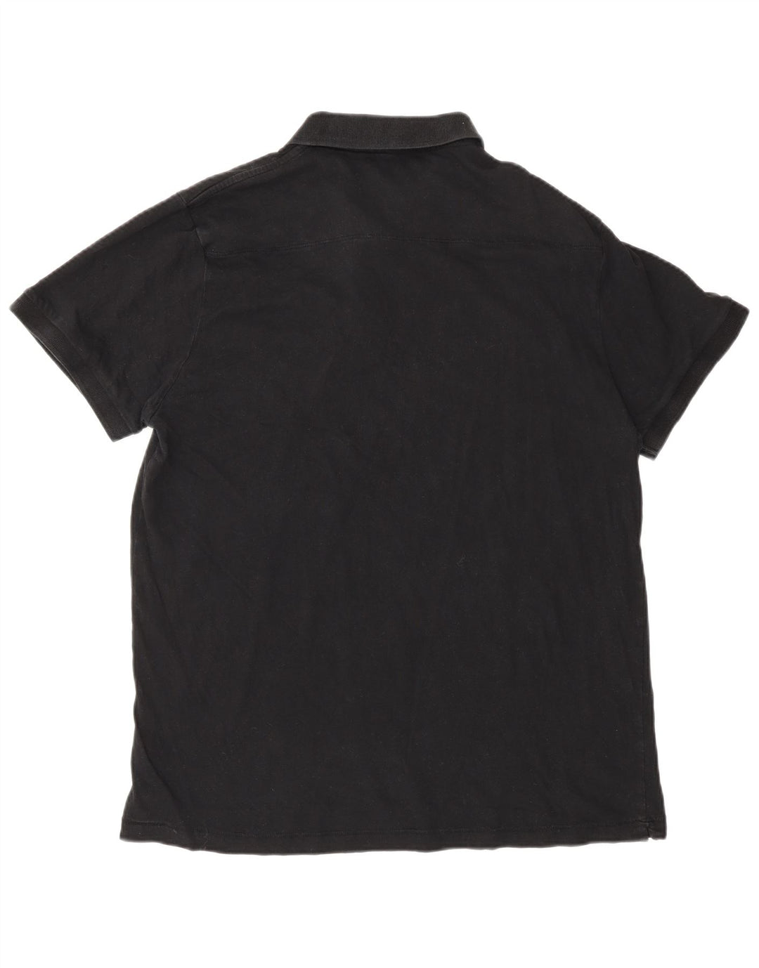 French Connection Mens Polo Shirt XL Black Cotton