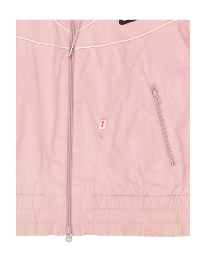 NIKE Womens Hooded Rain Jacket UK 16/18 XL Pink Cotton | Vintage Nike | Thrift | Second-Hand Nike | Used Clothing | Messina Hembry 