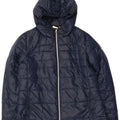 Diadora Womens Hooded Padded Jacket UK 20 2XL Navy Blue Polyester