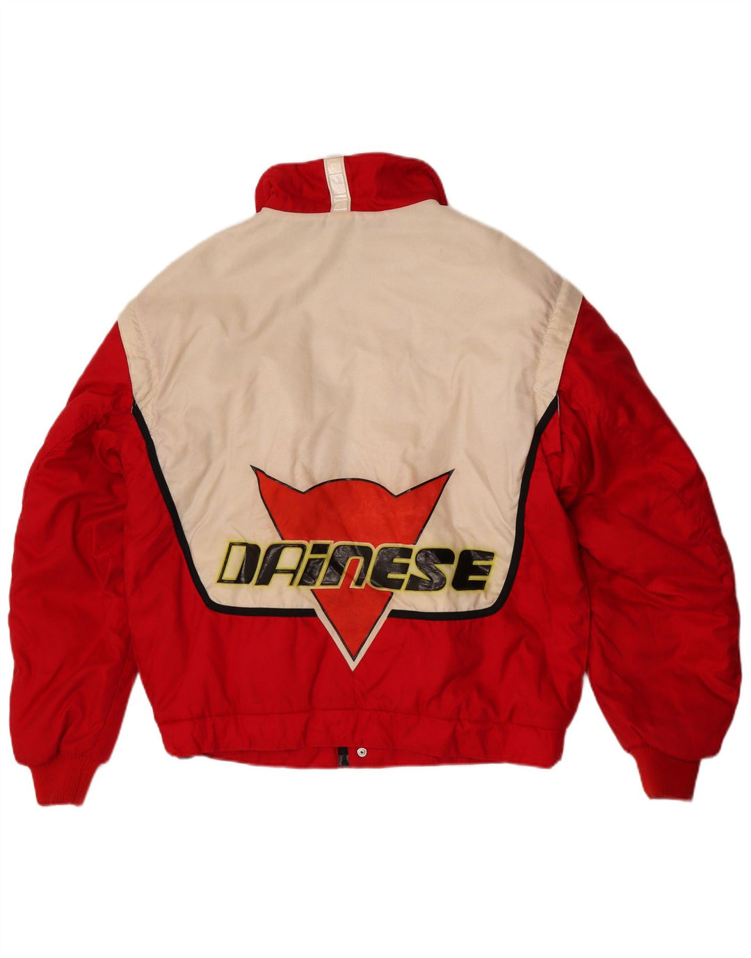 Dainese Mens Graphic Racer Jacket EU 52 Large Red Colourblock Polyamide