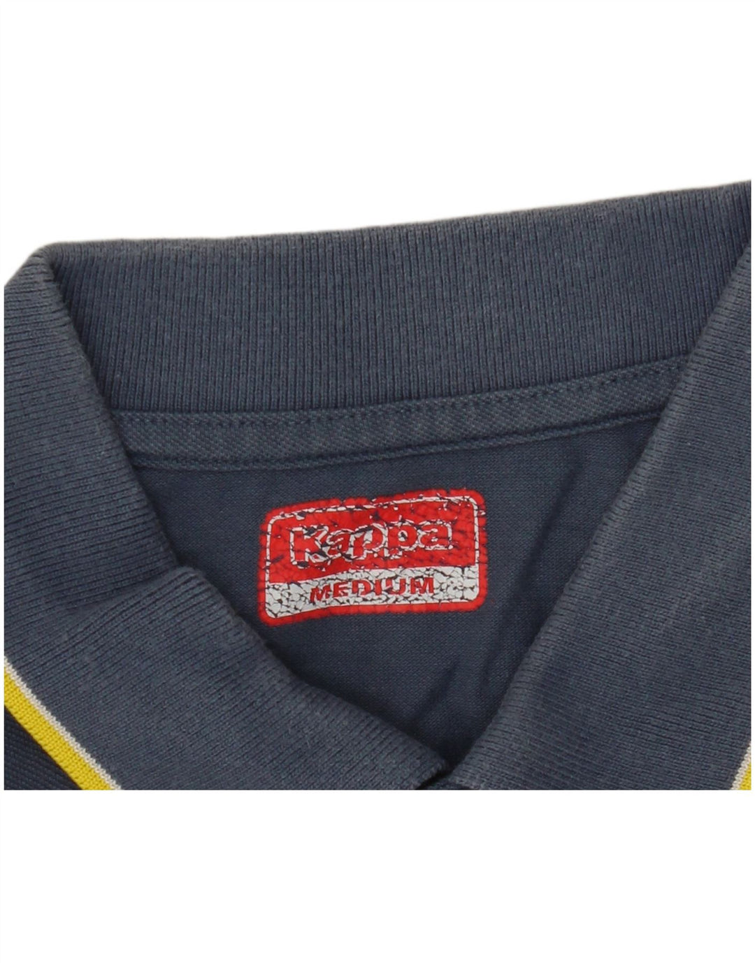 Kappa Mens Long Sleeve Polo Shirt Medium Blue
