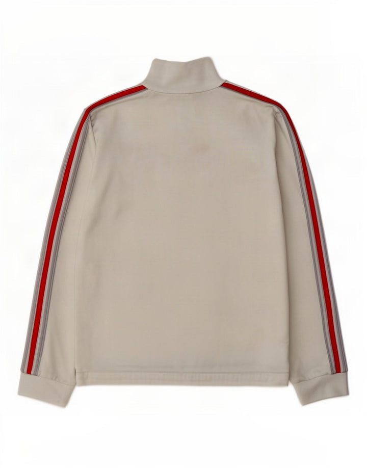 Adidas Womens Tracksuit Top Jacket UK 16 Large White Polyester