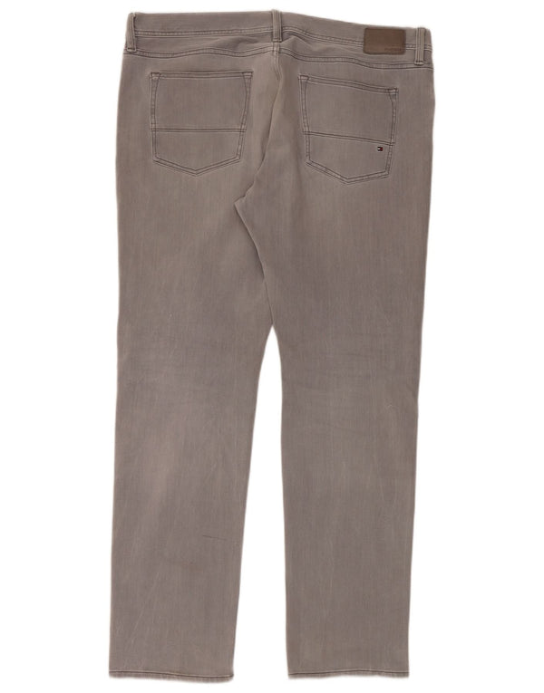 Tommy Hilfiger Mens Bleecker Slim Jeans W38 L34 Grey Cotton