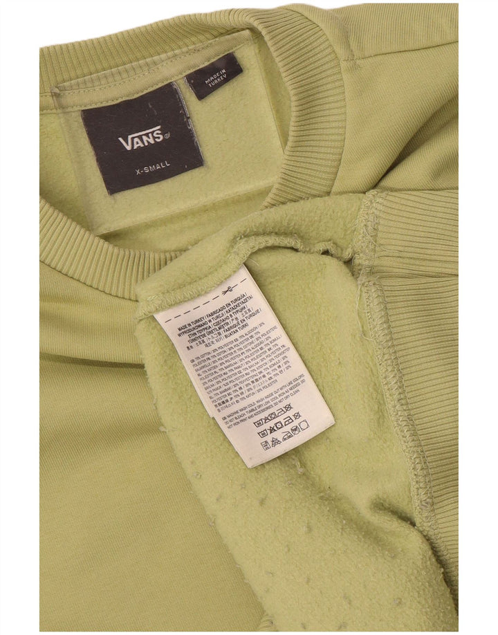 Vans Mens Sweatshirt Jumper XS Green Cotton