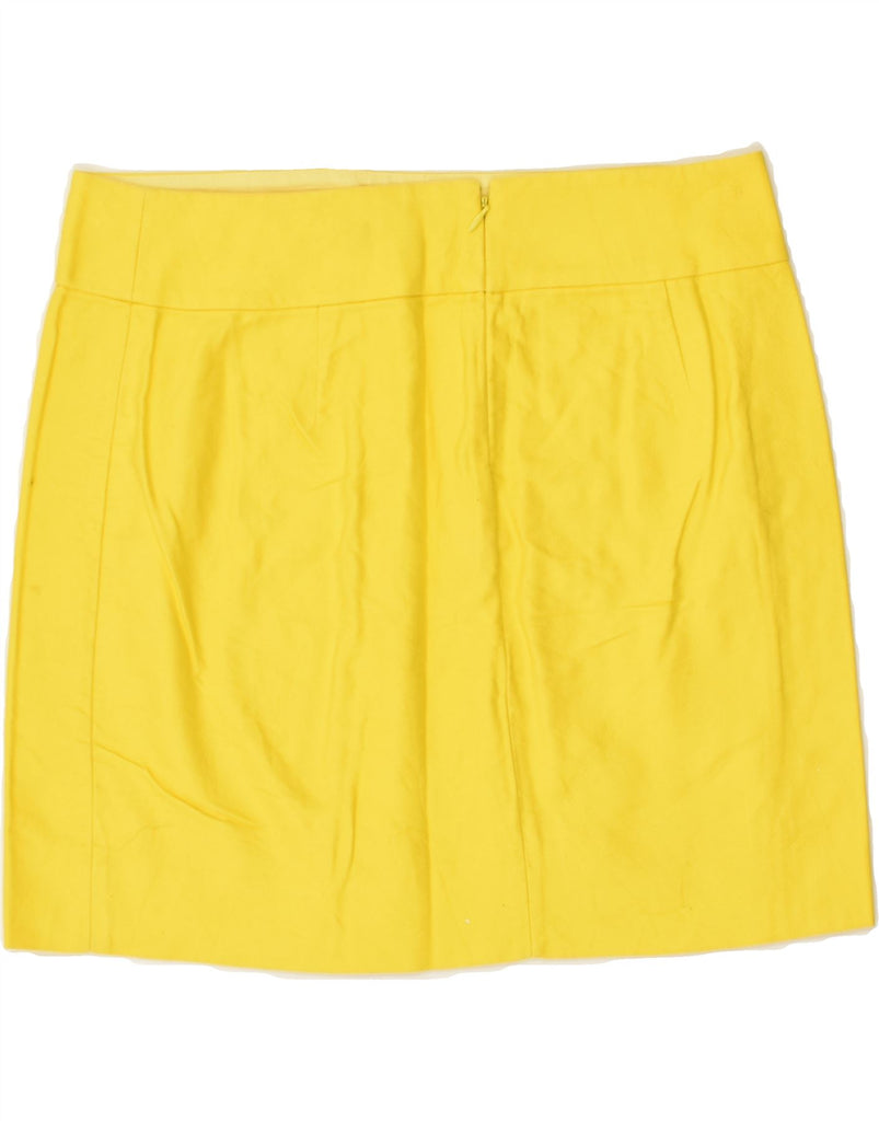 J. CREW Womens Mini Skirt US 6 Medium W32 Yellow | Vintage J. Crew | Thrift | Second-Hand J. Crew | Used Clothing | Messina Hembry 