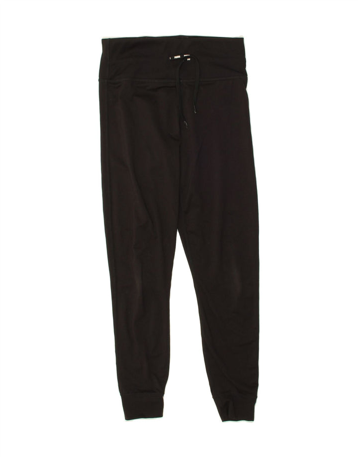 PUMA Womens Tracksuit Trousers Joggers UK 12 Medium  Black Polyester Vintage Puma and Second-Hand Puma from Messina Hembry 