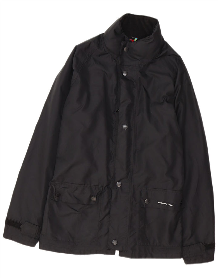 Tucano Urbano Mens Windbreaker Jacket UK 34 XS Black Polyester