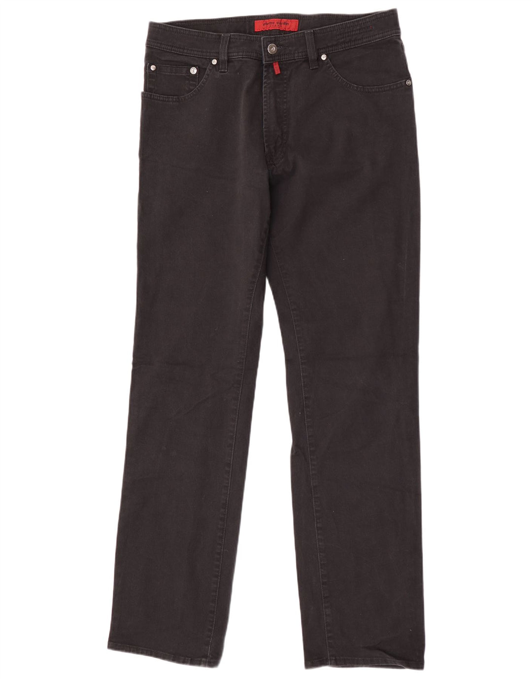 Pierre Cardin Mens Straight Jeans W35 L34 Black Cotton