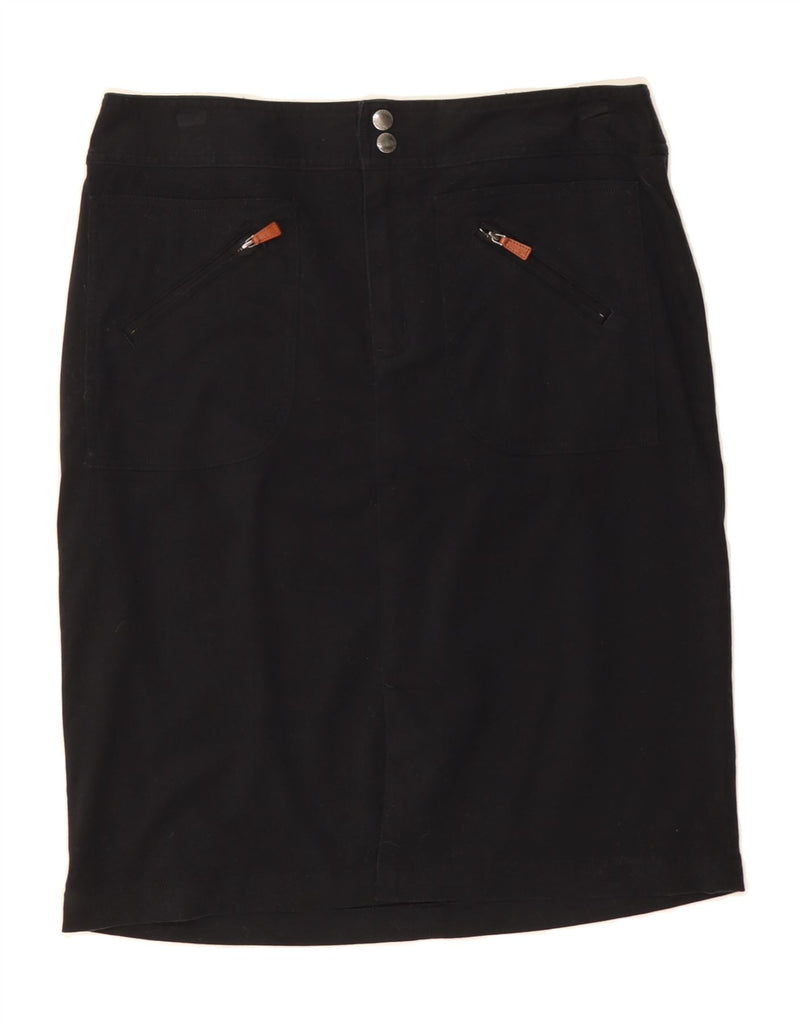 RALPH LAUREN Womens Straight Skirt US 16 Large W32  Black Cotton Vintage Ralph Lauren and Second-Hand Ralph Lauren from Messina Hembry 