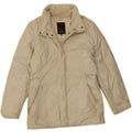 Gas Womens Hooded Padded Jacket UK 14 Large Beige Nylon