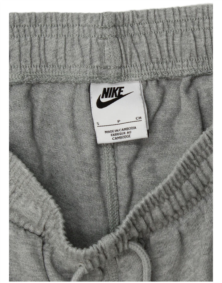 NIKE Mens Tracksuit Trousers Joggers Small  Grey Cotton
