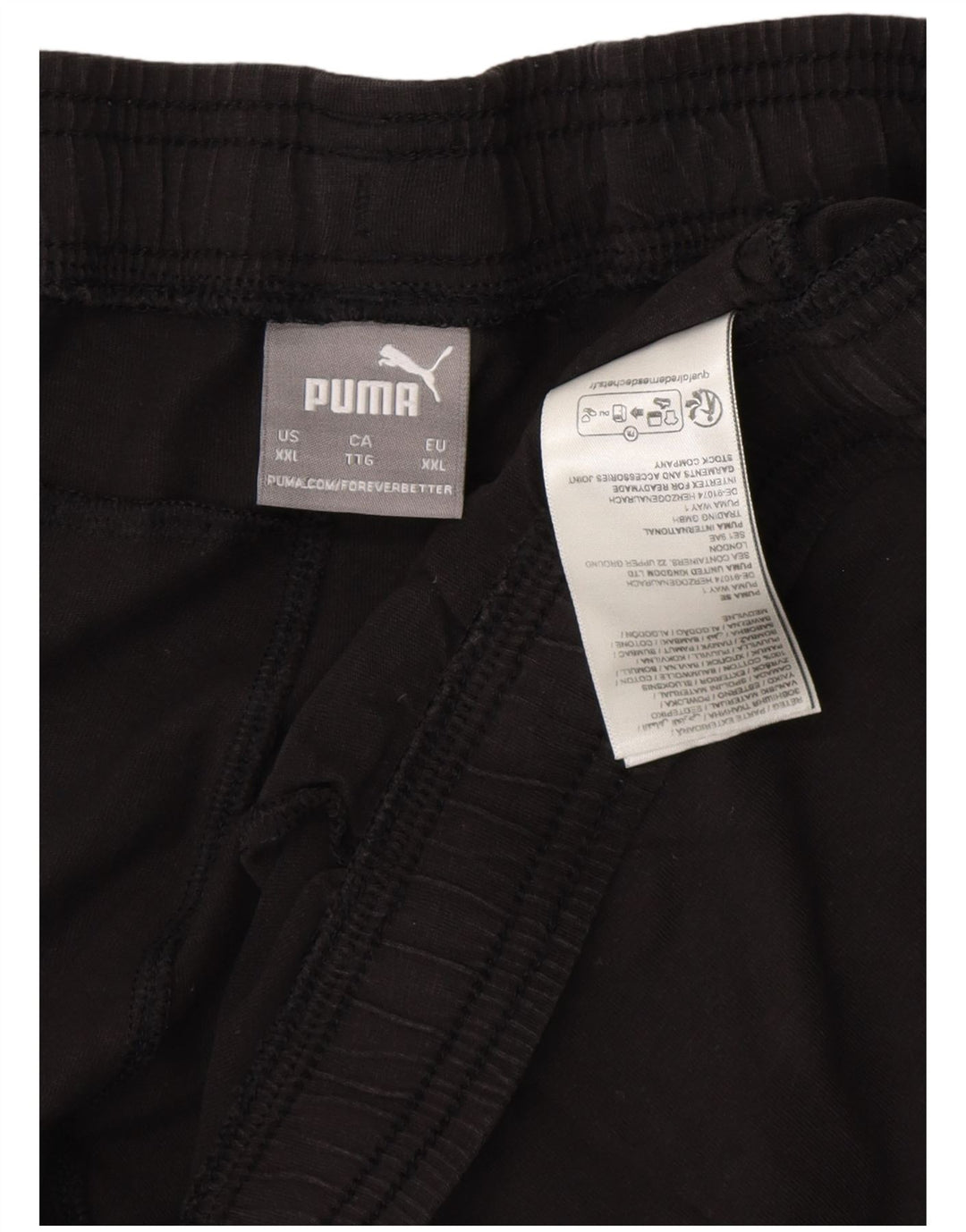 PUMA Mens Graphic Sport Shorts 2XL Black Cotton