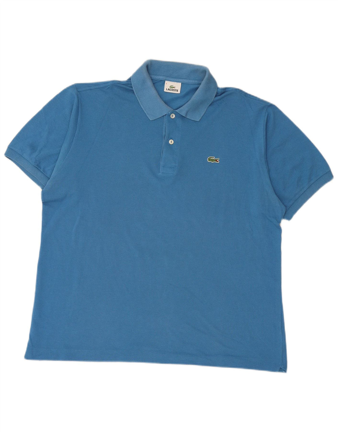 LACOSTE Mens Polo Shirt Size 6 XL Blue Cotton