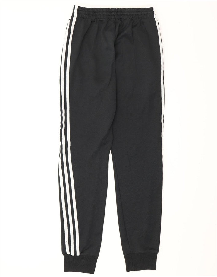 ADIDAS Womens Tracksuit Trousers Joggers UK 4 XS  Black Polyester