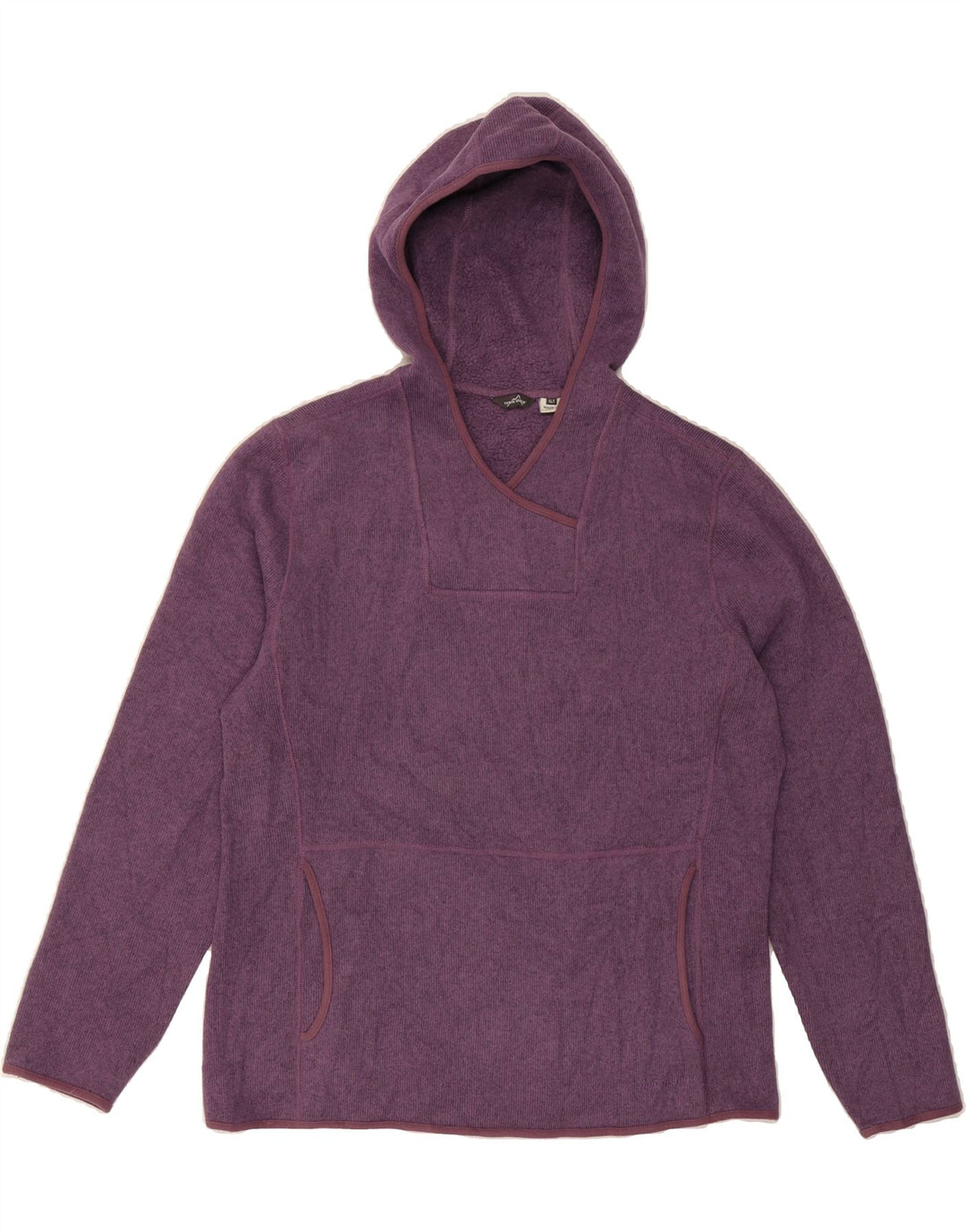 EDDIE BAUER Womens Oversized Hoodie Jumper UK 18 XL Purple Polyester Vintage Eddie Bauer and Second-Hand Eddie Bauer from Messina Hembry 