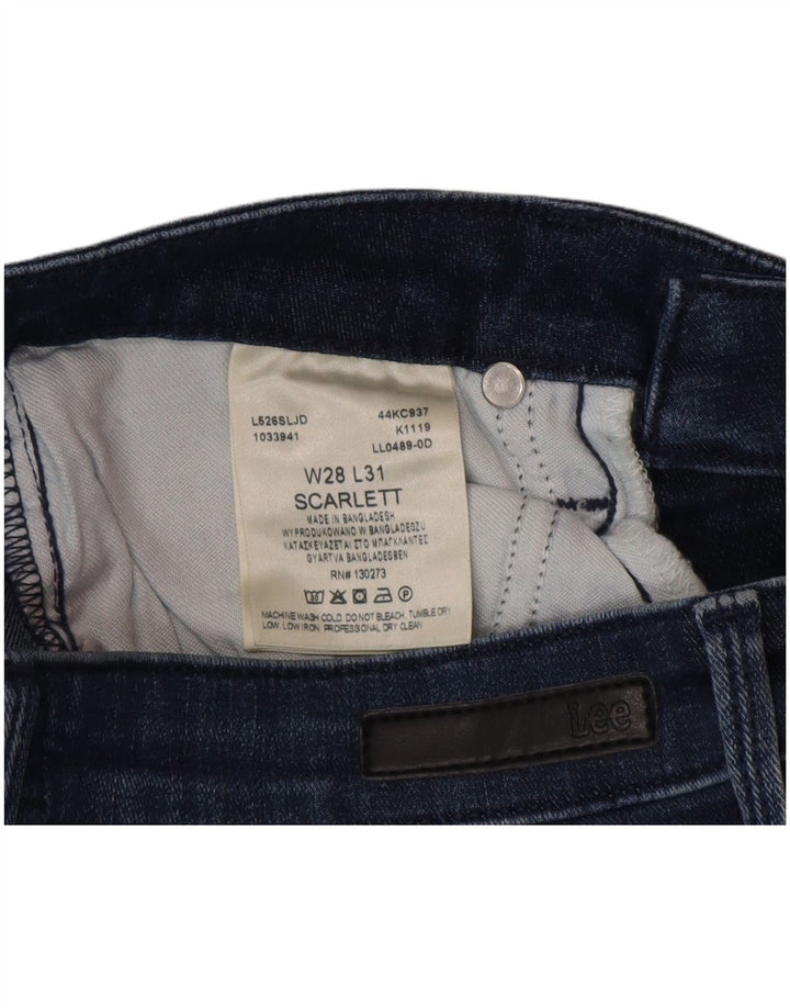 Lee Womens Scarlett Skinny Jeans W28 L31 Blue Cotton