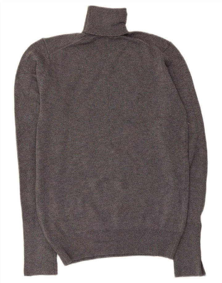 Zara Womens Roll Neck Jumper Sweater UK 8 Small Grey