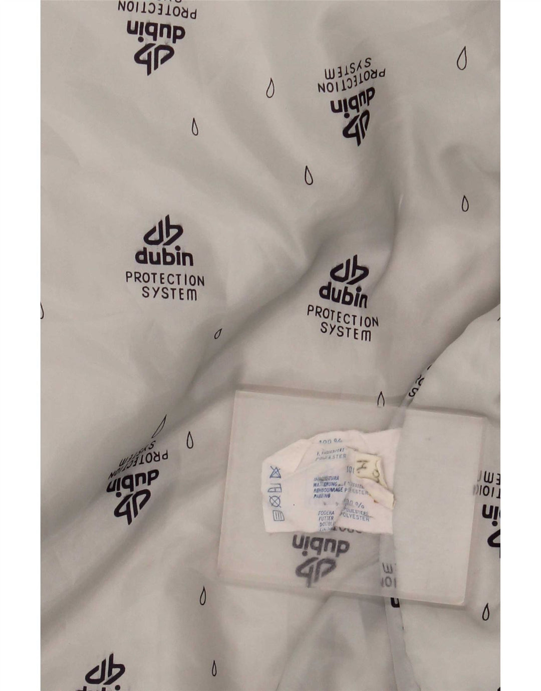 Dubin Mens Hooded Padded Jacket IT 50 Large White Colourblock Polyester
