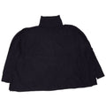 White Label Womens Crop Roll Neck Jumper Sweater UK 16 Large Navy Blue
