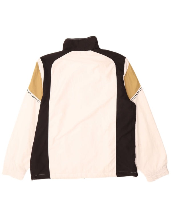Lotto Mens Graphic Tracksuit Top Jacket UK 44/46 2XL White Colourblock