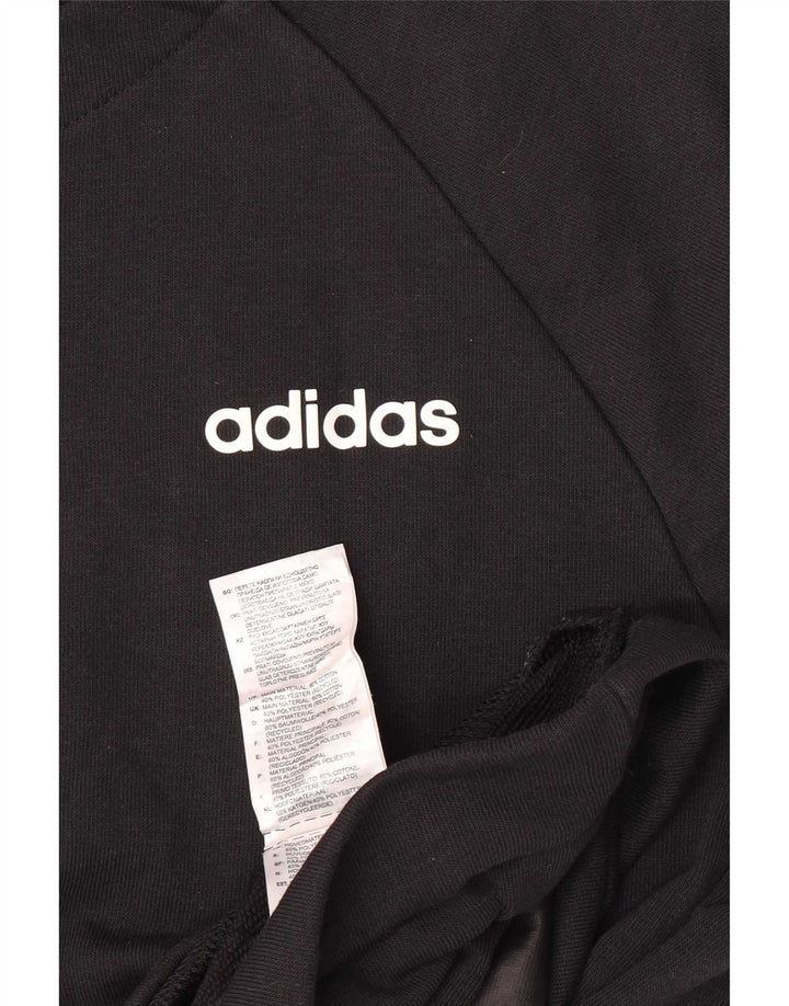 Adidas Mens Regular Fit Sweatshirt Jumper Medium Black Cotton