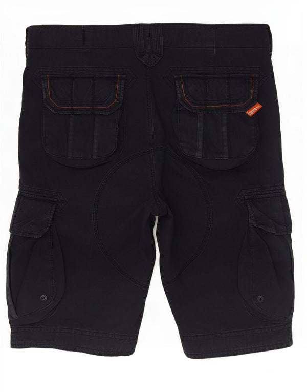 Superdry Mens Cargo Shorts Medium W32 Navy Blue Cotton