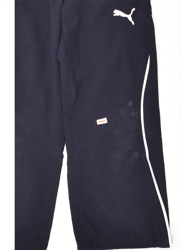 PUMA Boys Tracksuit Trousers 5-6 Years Navy Blue Polyester | Vintage Puma | Thrift | Second-Hand Puma | Used Clothing | Messina Hembry 