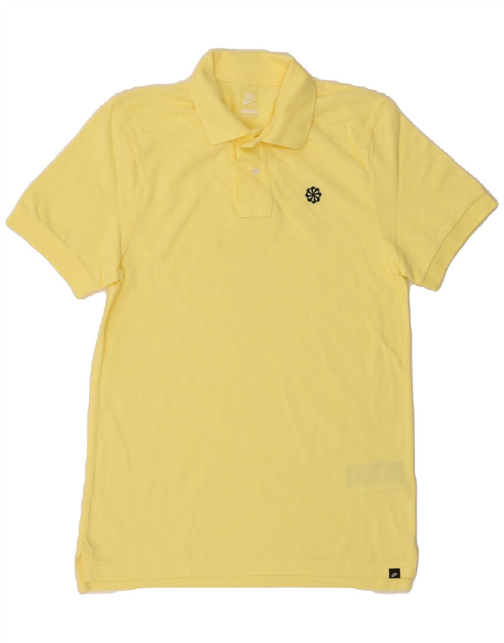 NIKE Mens Polo Shirt Small Yellow Cotton Classic Vintage Nike and Second-Hand Nike from Messina Hembry 