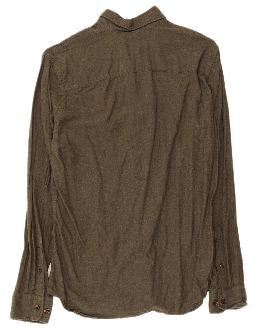 Jack & Jones Mens Shirt XS Khaki Cotton