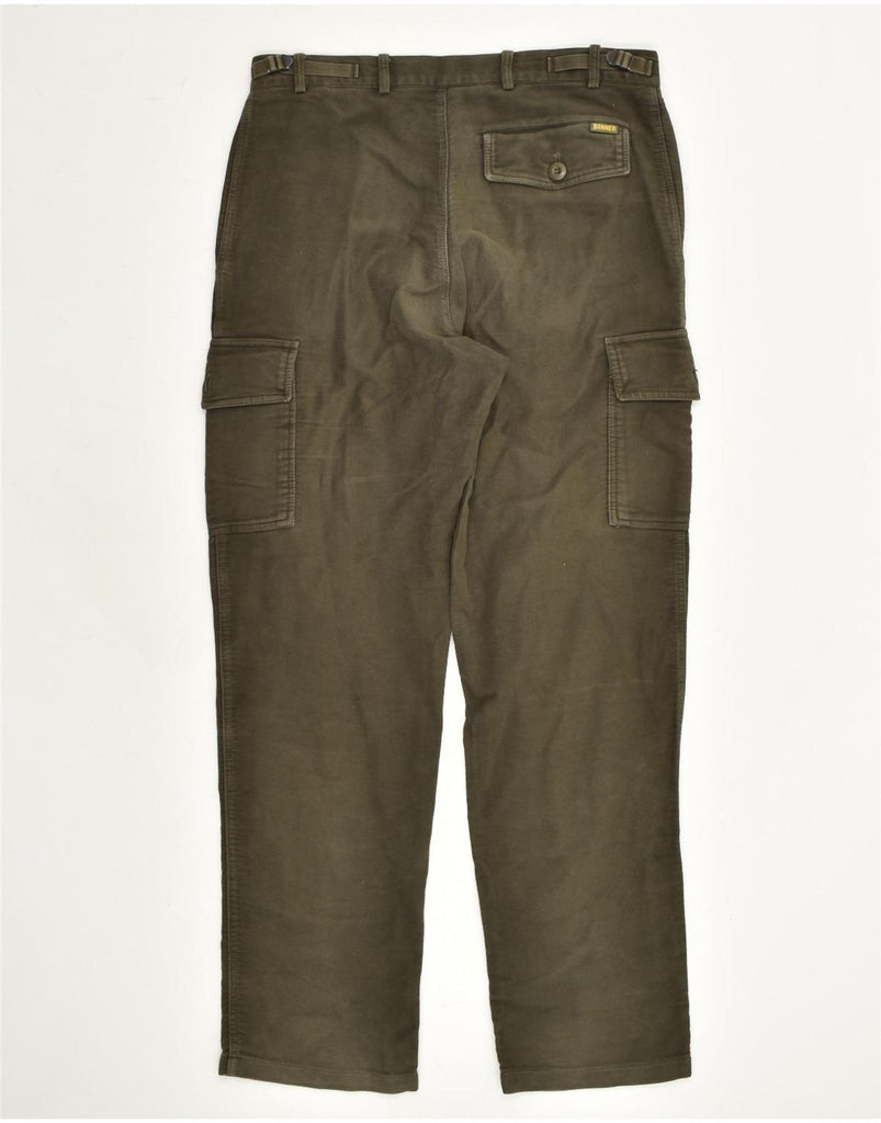 VINTAGE Mens Straight Cargo Trousers IT 50 Large W33 L31 Green Cotton | Vintage Vintage | Thrift | Second-Hand Vintage | Used Clothing | Messina Hembry 