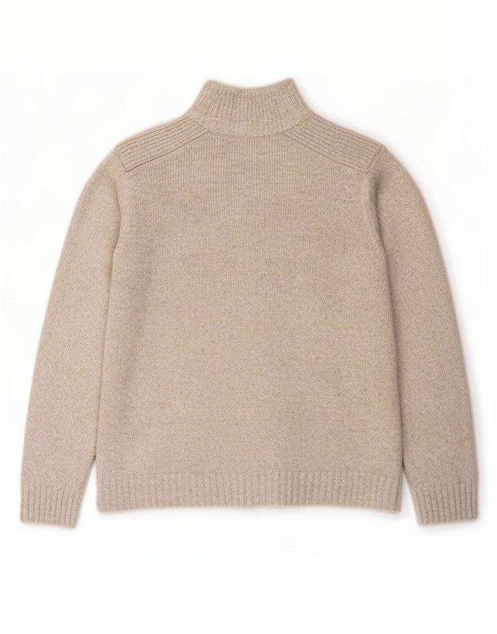 Marks & Spencer Mens Cardigan Sweater Large Beige Flecked Acrylic