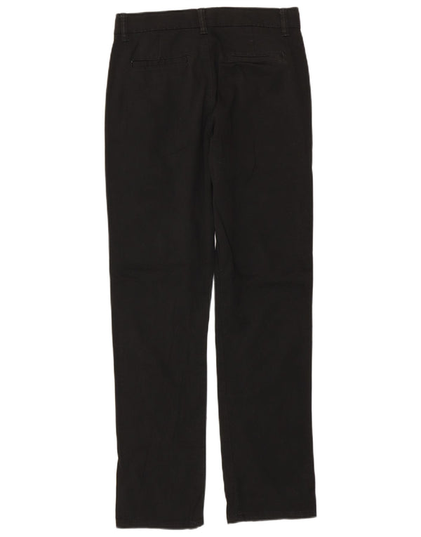 Izod Girls Regular Chino Trousers 15-16 Years W28 L29 Black Cotton
