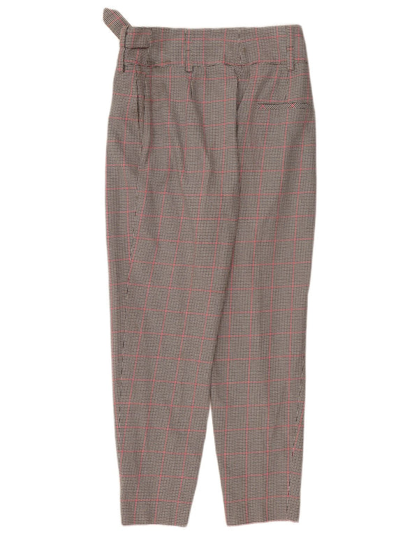 Hugo Boss Womens High Waist Casual Trousers UK 10 Small W30 L27 Grey