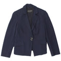 Emporio Armani Womens 1 Button Blazer Jacket UK 10 Small Navy Blue