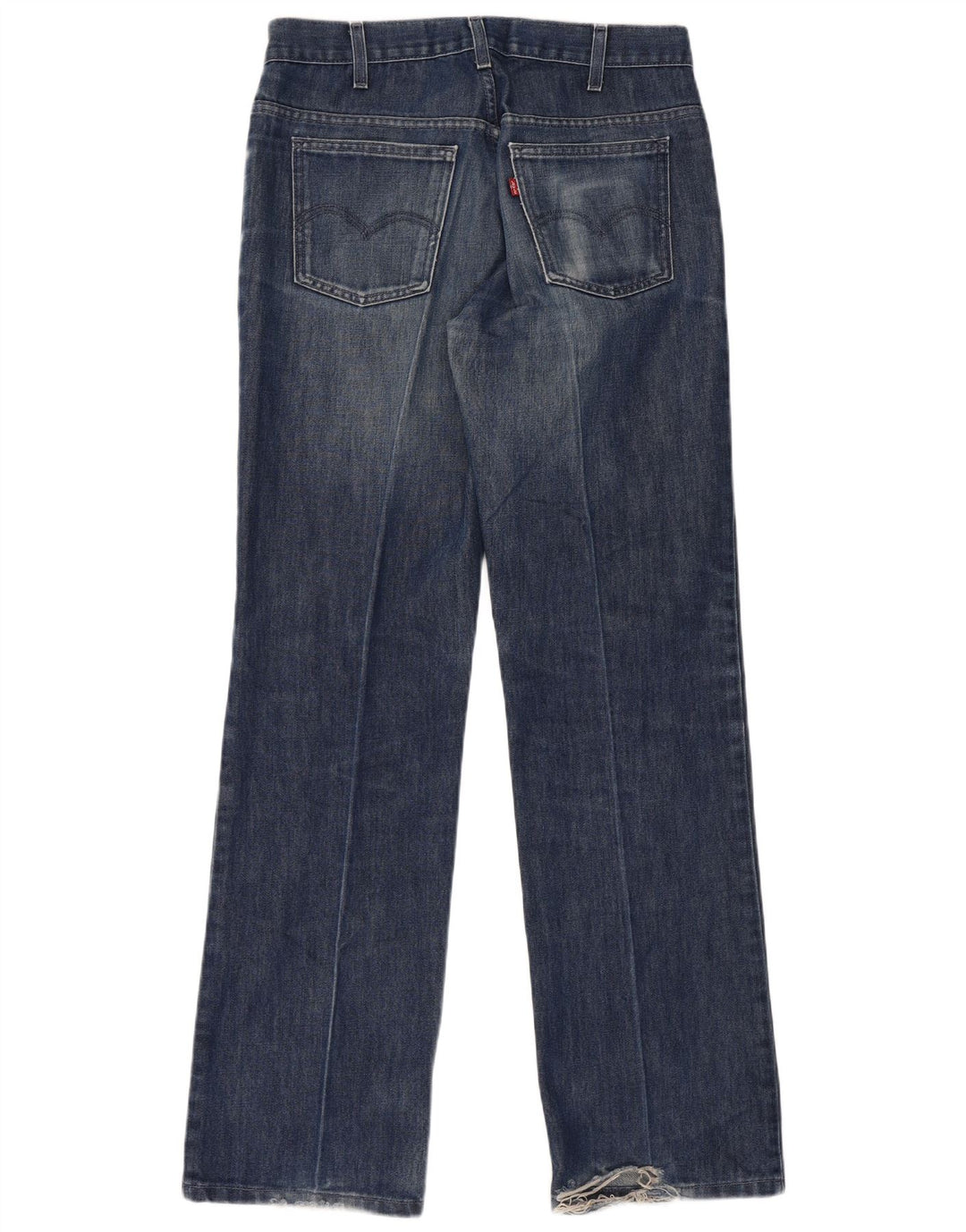 Levi's Mens Distressed Straight Jeans W33 L34 Blue Cotton