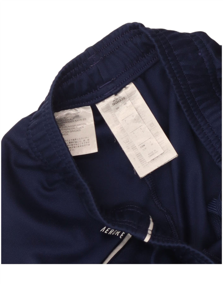 Adidas Mens Aeroready Tracksuit Trousers Small  Navy Blue Polyester