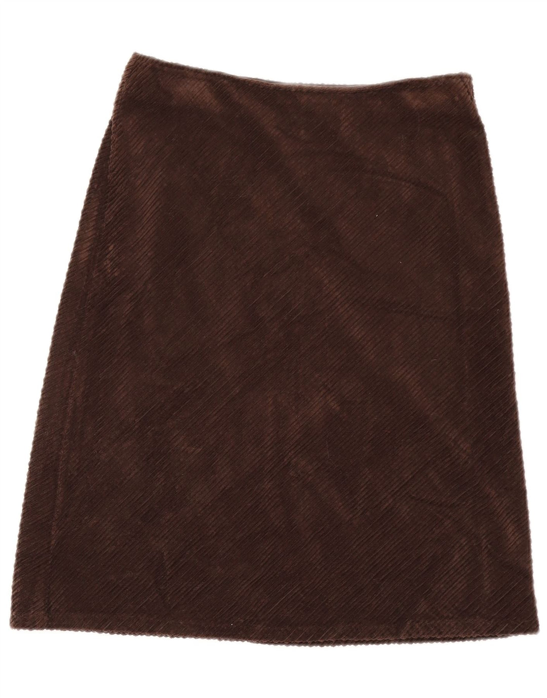 Sisley Womens Corduroy Skirt W28 Medium Brown