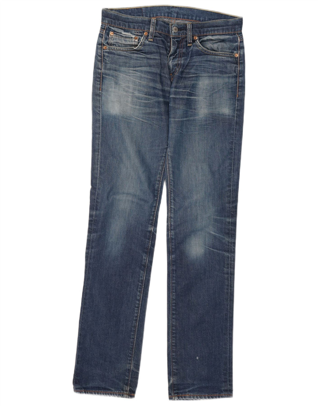 Levi's Womens 511 Slim Jeans W30 L34 Blue Cotton