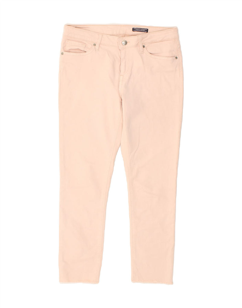 TOMMY HILFIGER Womens Slim Casual Trousers W28 L24 Pink Cotton Vintage Tommy Hilfiger and Second-Hand Tommy Hilfiger from Messina Hembry 