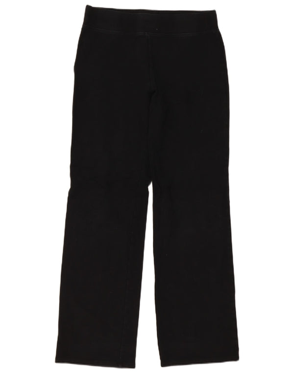 Marks & Spencer Womens Straight Casual Trousers UK 12 Medium W30 L32 Black