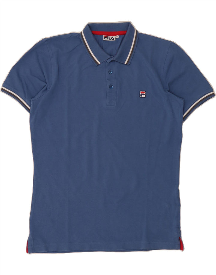 FILA Mens Polo Shirt Small Blue Cotton Vintage Fila and Second-Hand Fila from Messina Hembry 
