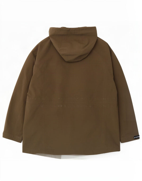 Marks & Spencer Mens Hooded Rain Jacket UK 44 2XL Khaki