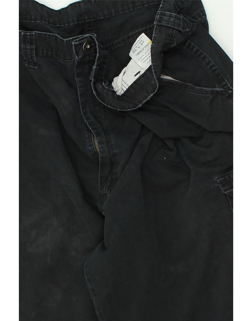 WRANGLER Mens Straight Cargo Trousers W46 L32 Black Cotton | Vintage Wrangler | Thrift | Second-Hand Wrangler | Used Clothing | Messina Hembry 