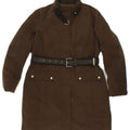 GEOX Womens Overcoat UK 12 Medium Brown Polyester | Vintage Geox | Thrift | Second-Hand Geox | Used Clothing | Messina Hembry 
